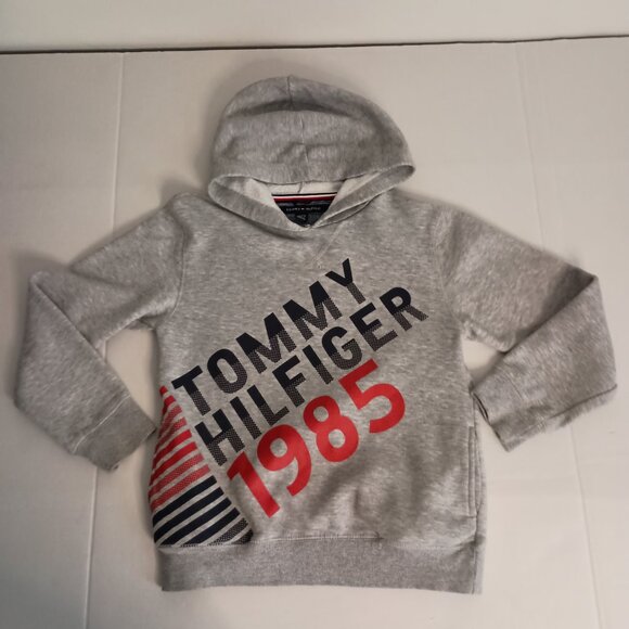 Tommy Hilfiger Boys Gray Hoodie Sweatshirt Size Medium 12/14 - Picture 12 of 12